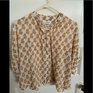Emerson Fry Maridgold block print top